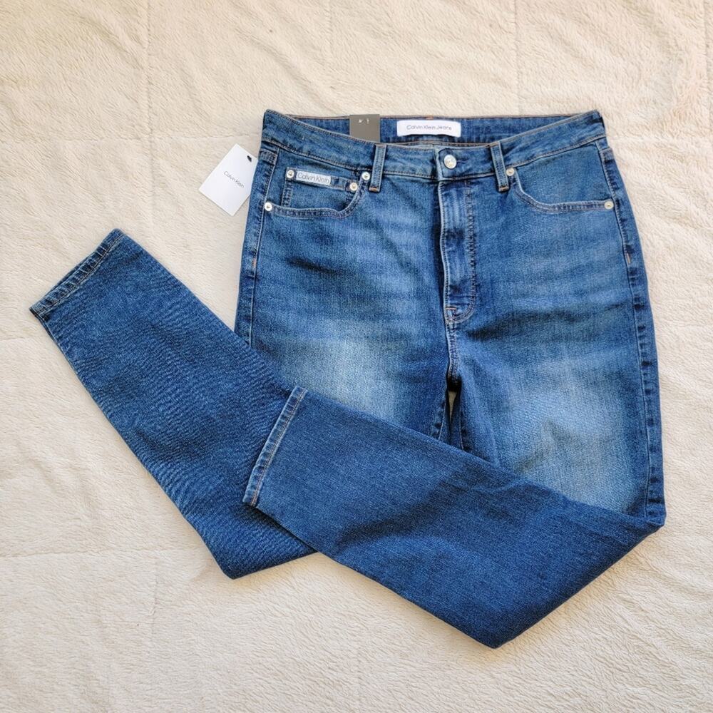 Calvin Klein High Rise Skinny Leg Ankle Jeans